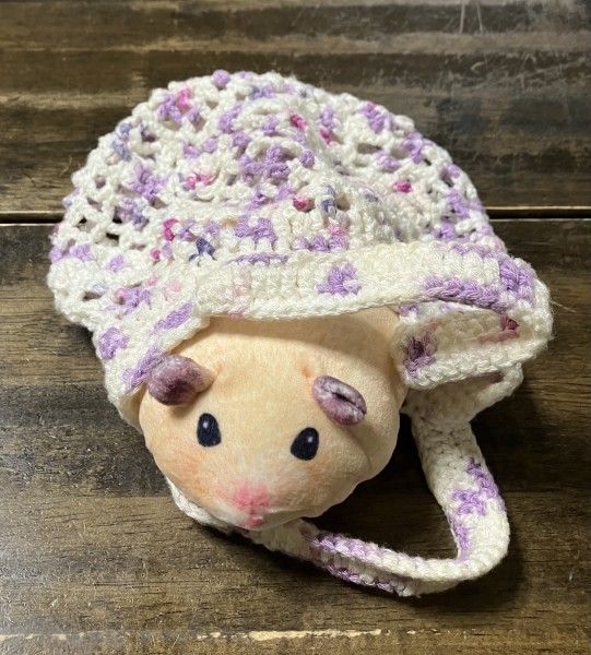 ブルーベリーヨーグルトのようせいハムちゃん⋆* ぬいぐるみ ぬいぐるみさん用お出掛けバッグです。 12,13cmのチビぬいさん