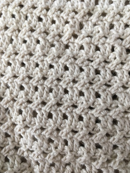 透かしドルマンスリーブのカーディガン 毛糸ピエロの編み図を参考に編みました 生成りのコットンリネン糸でナチュラルな雰囲気に仕上がったと思います ハンドメイド 記録 てといと